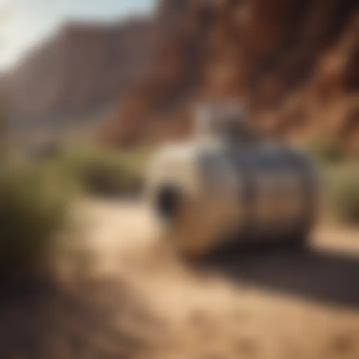 Sand Filter Extractor in Arid Landscape