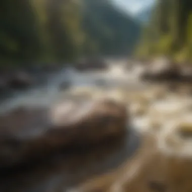 Scenic Sandy River Rapids View Captivating Sandy River Rapids