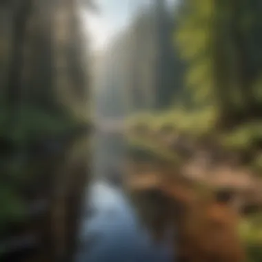 Enchanting Natural Beauty of Sandy River Nature's Beauty Along Sandy River
