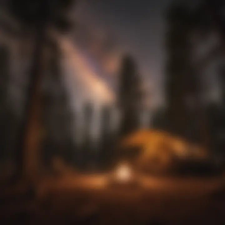 Campfire under the stars at Santa Barbara KOA Campground