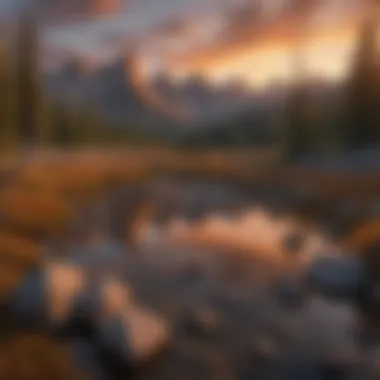 Sunset Over Sawtooth Peaks Majestic Sawtooth Peaks at Sunset
