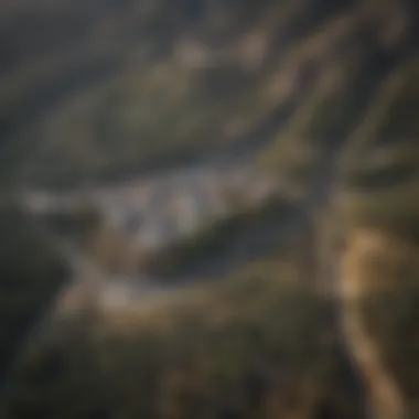 A Bird's Eye Charm of Silver City Silver City's Scenic Aerial View from Boutique Air