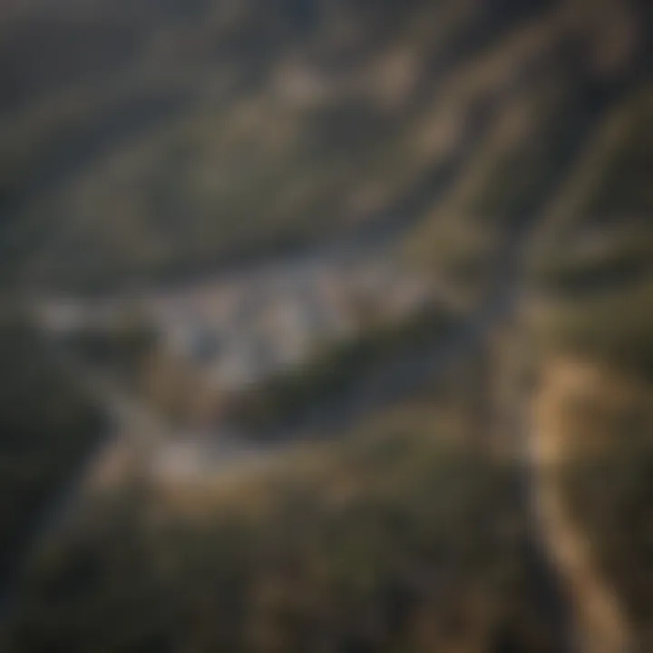 A Bird's Eye Charm of Silver City Silver City's Scenic Aerial View from Boutique Air