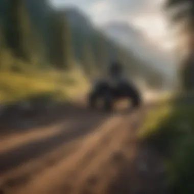 Scenic ATV Trail Overlooking Majestic Mountain Range
