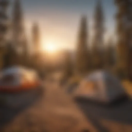 Scenic Campground at Sunset in Sparks, NV