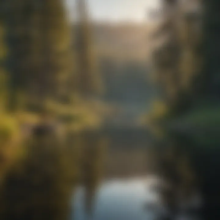 Scenic Lake for Fishing in South Dakota