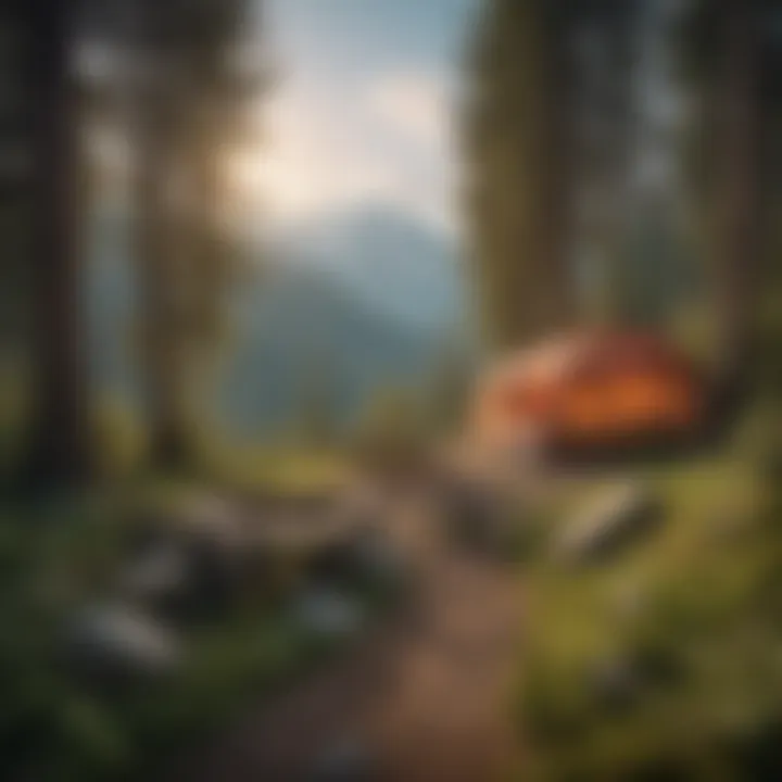 Scenic Mountain View Campground in Seattle