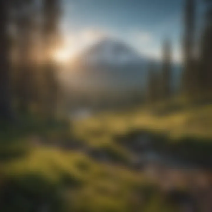 Scenic Mountain View overlooking Mount Hood Oregon