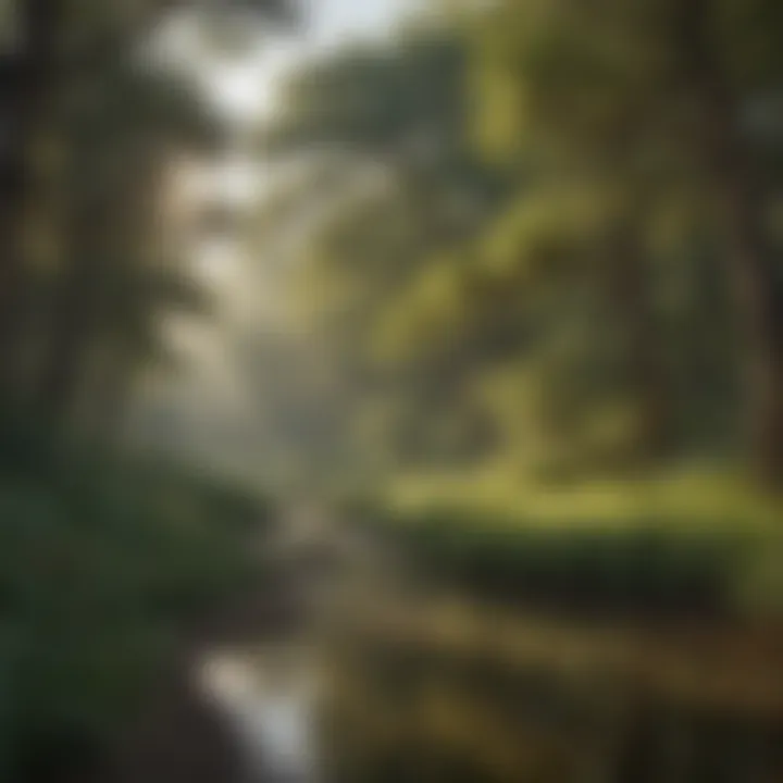 Tranquil Oasis: Rural Serenity Scenic rural landscape in a Texas district