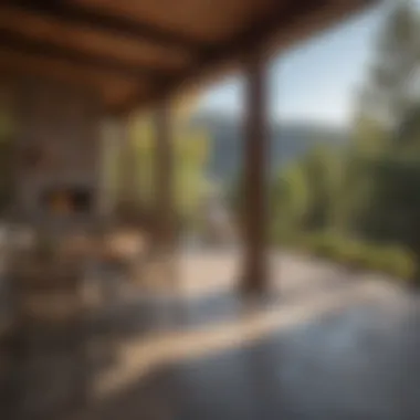 Scenic Terrace View at The Lodge