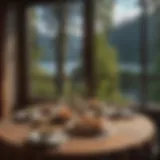 Scenic View of Lake Quinault Lodge during Breakfast