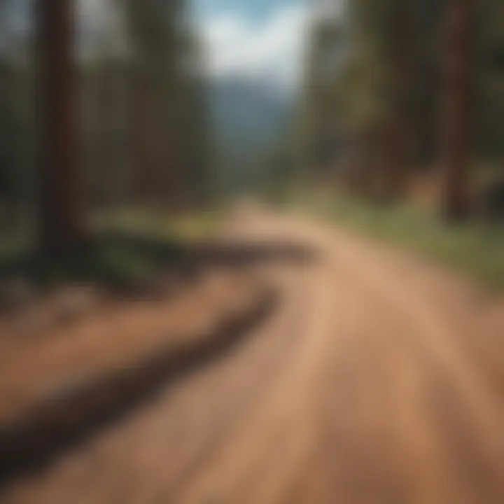 Scenic viewpoint along Pikes Peak Drive