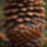 Sculpted Pine Cone Detail