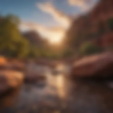 Awe-Inspiring Sunset Over Slide Rock in Sedona Majestic Sedona Sunset Illuminating Slide Rock