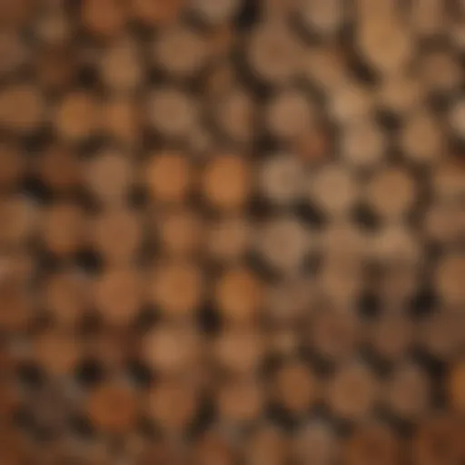 Close-up of various wood protector samples with distinct color shades.