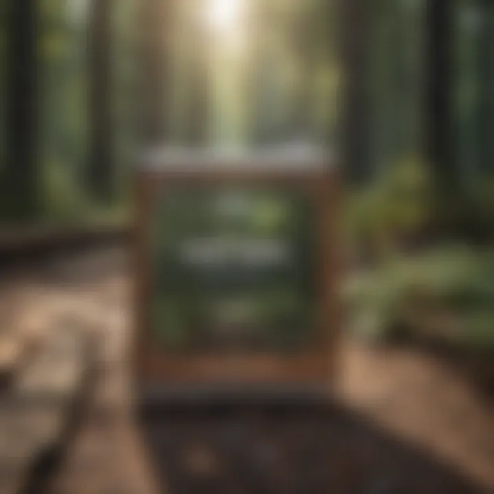 An eco-friendly wood protector label highlighting sustainable ingredients.