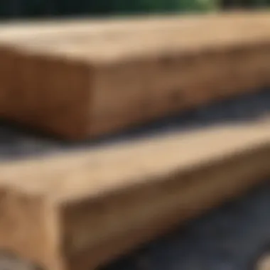 Visual comparison of untreated and treated wood showing protection effectiveness.