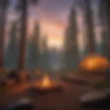 Serenity in Nature: Campsite at Dusk