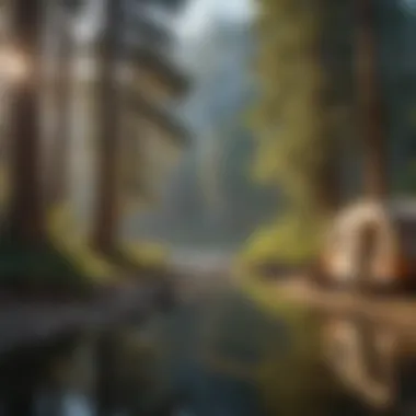 Tranquil Riverside Retreat: Campsite by the River Tranquil Riverside Retreat: Campsite by the River