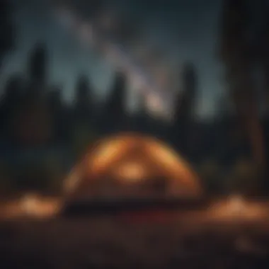 Starry Nights: Campsite under a Blanket of Stars Starry Nights: Campsite under a Blanket of Stars