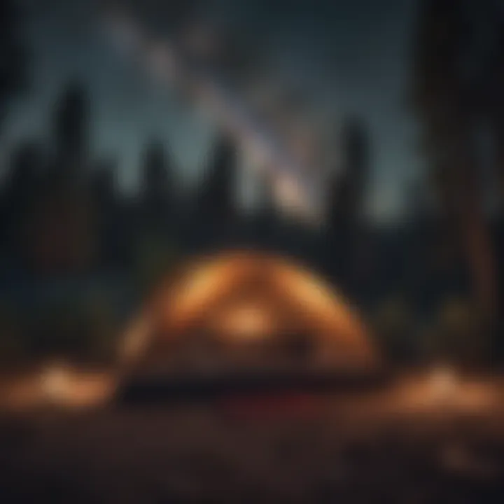 Starry Nights: Campsite under a Blanket of Stars Starry Nights: Campsite under a Blanket of Stars