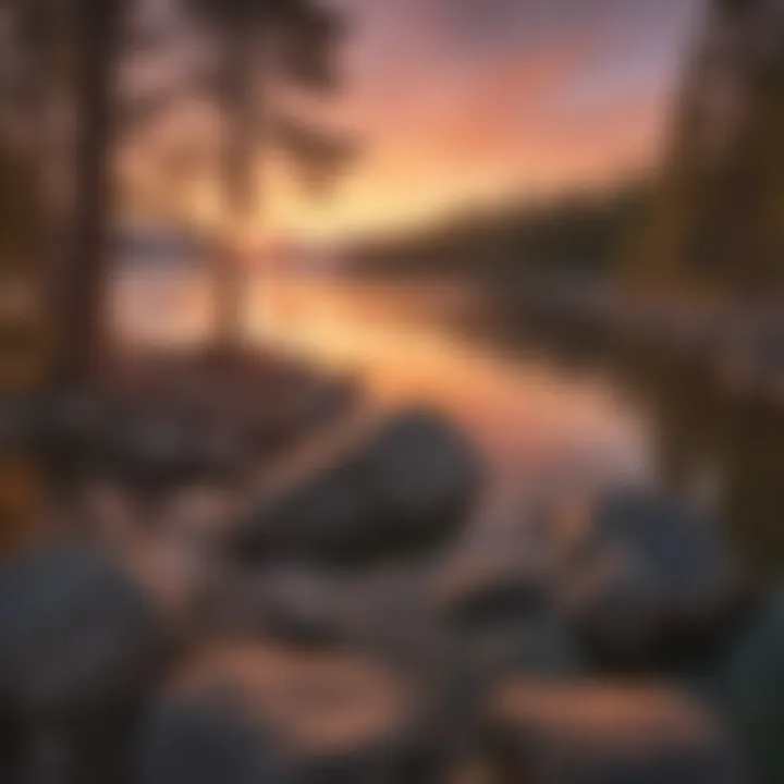 Sunset Glow Over Lake Tahoe