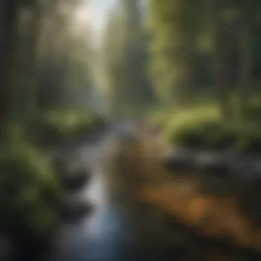 Serene Creek Flowing Through the Heart of Sandy Creek Campground