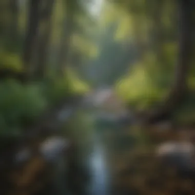 Serene Creek Running Through Silverwood