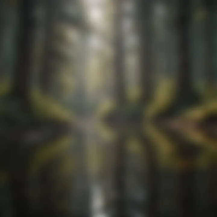 Serene Forest Reflections at Newport Campsite