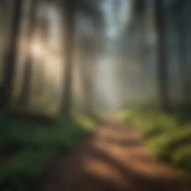Tranquil forest trails in Upper Lake, CA