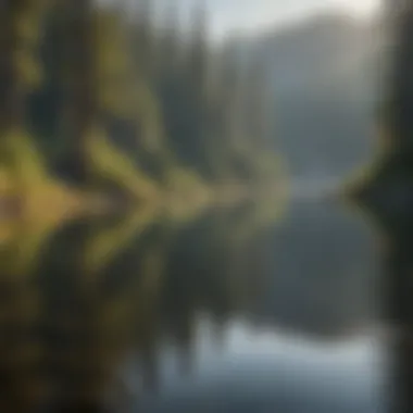 Serene Lake Reflection in Washington State