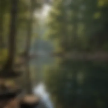 Serene Lake Reflections at Camp Blue Ridge