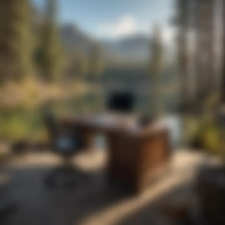 Serene Lakeside Office Setting in Lake Isabella
