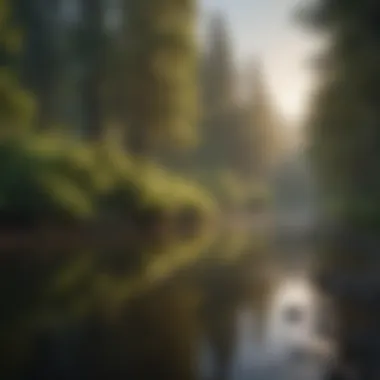 Tranquil Dusk on the Russian River Serene River Bend at Dusk