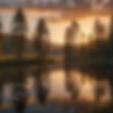 Serene Sunset Reflecting on Chewalla Lake