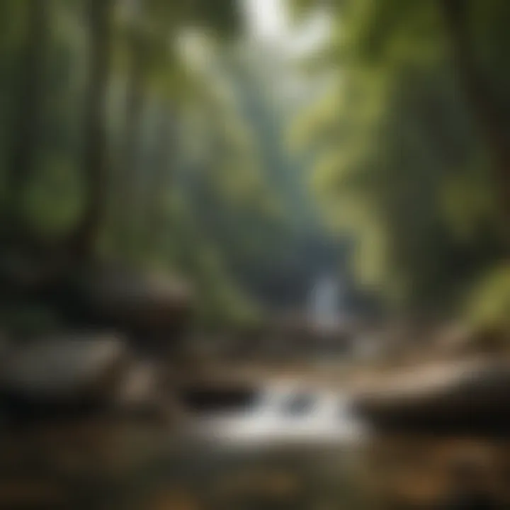 Serene Waterfall Oasis in Red River Gorge