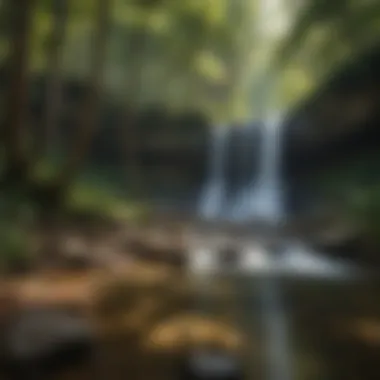 Serene Waterfall Oasis Tucked Away in Georgia