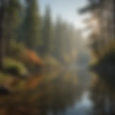 Harmony with Nature while Fishing at Horseshoe Lake Nature's Harmony