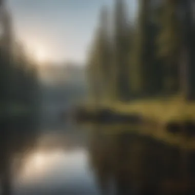 Tranquil Reflections of Horseshoe Lake Tranquil Reflections