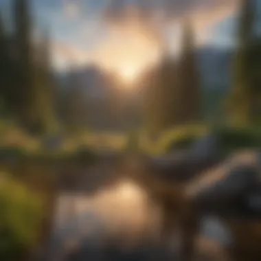 Serenity of Sunrise over Summit at Snoqualmie