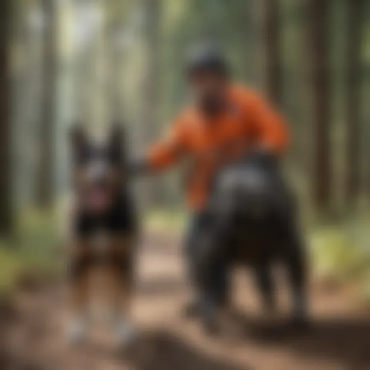 Conceptual image showing responsibilities of service animal handlers