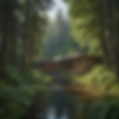View of Skamania Lodge amidst lush greenery
