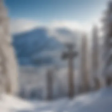 Ski Lifts Amidst Pristine Winter Landscape of Brianhead