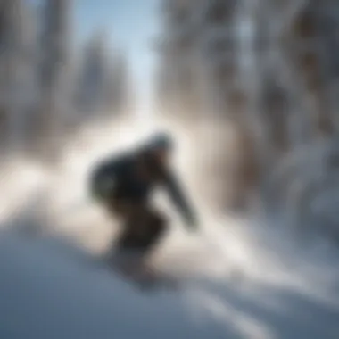 Ski Pro Carving Perfect Turns on Fresh Powder