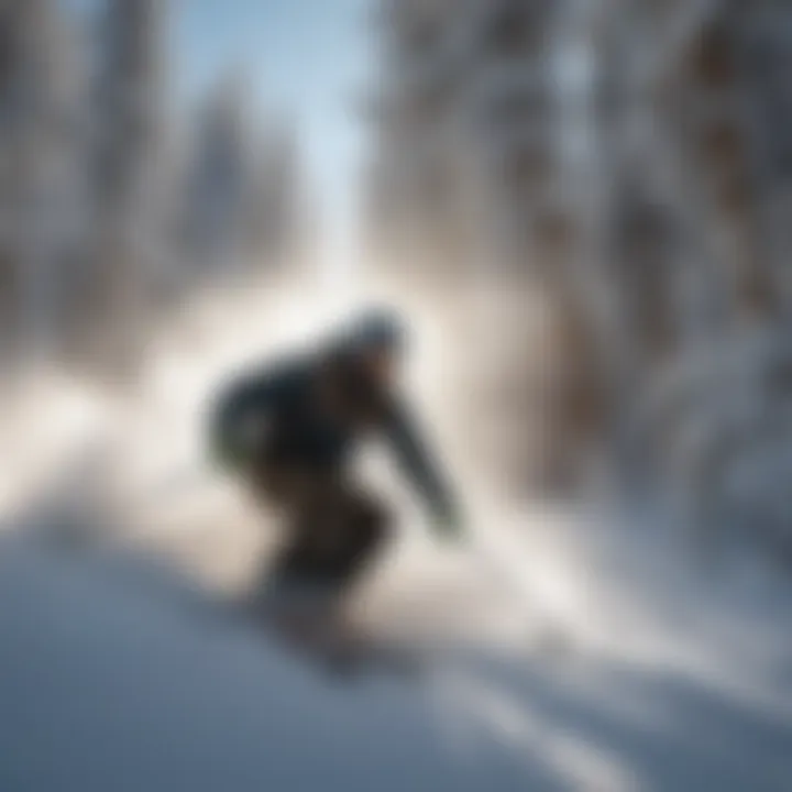 Ski Pro Carving Perfect Turns on Fresh Powder