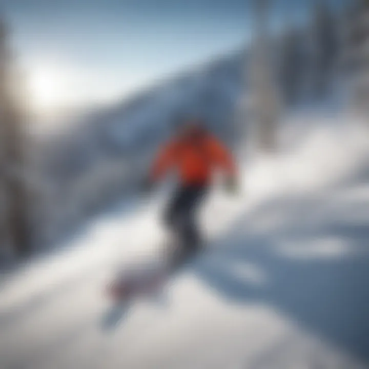 Skier enjoying the pristine slopes of Apache Ski Resort