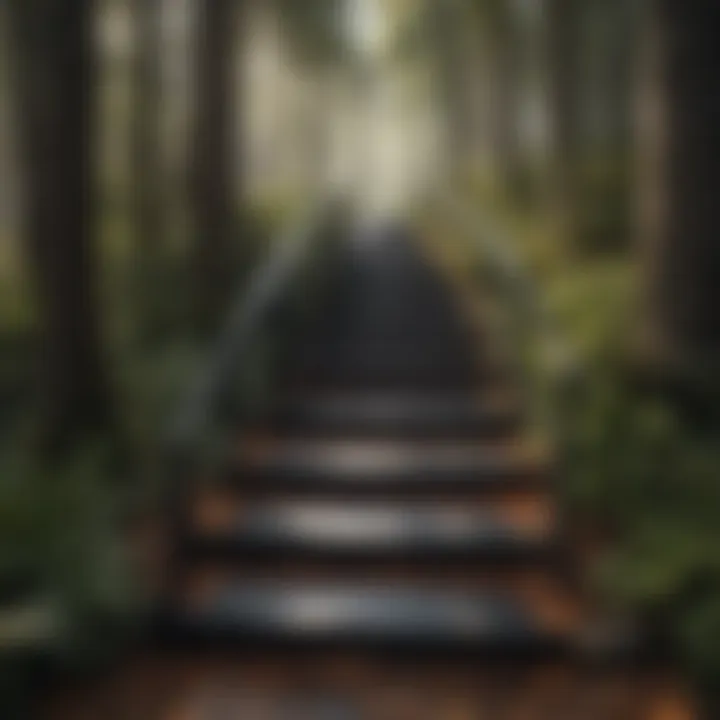 Sleek Design of MTB Black Steel Stair Riser