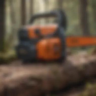 Prepping Chainsaw Chainsaw and safety equipment laid out for use