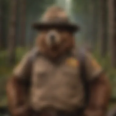 Diverse Smokey the Bear Merchandise Collection Collage of Smokey the Bear merchandise emphasizing conservation