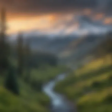 Majestic Beauty: Snow-capped Cascade Peaks Snow-capped peaks of the Cascade Mountains